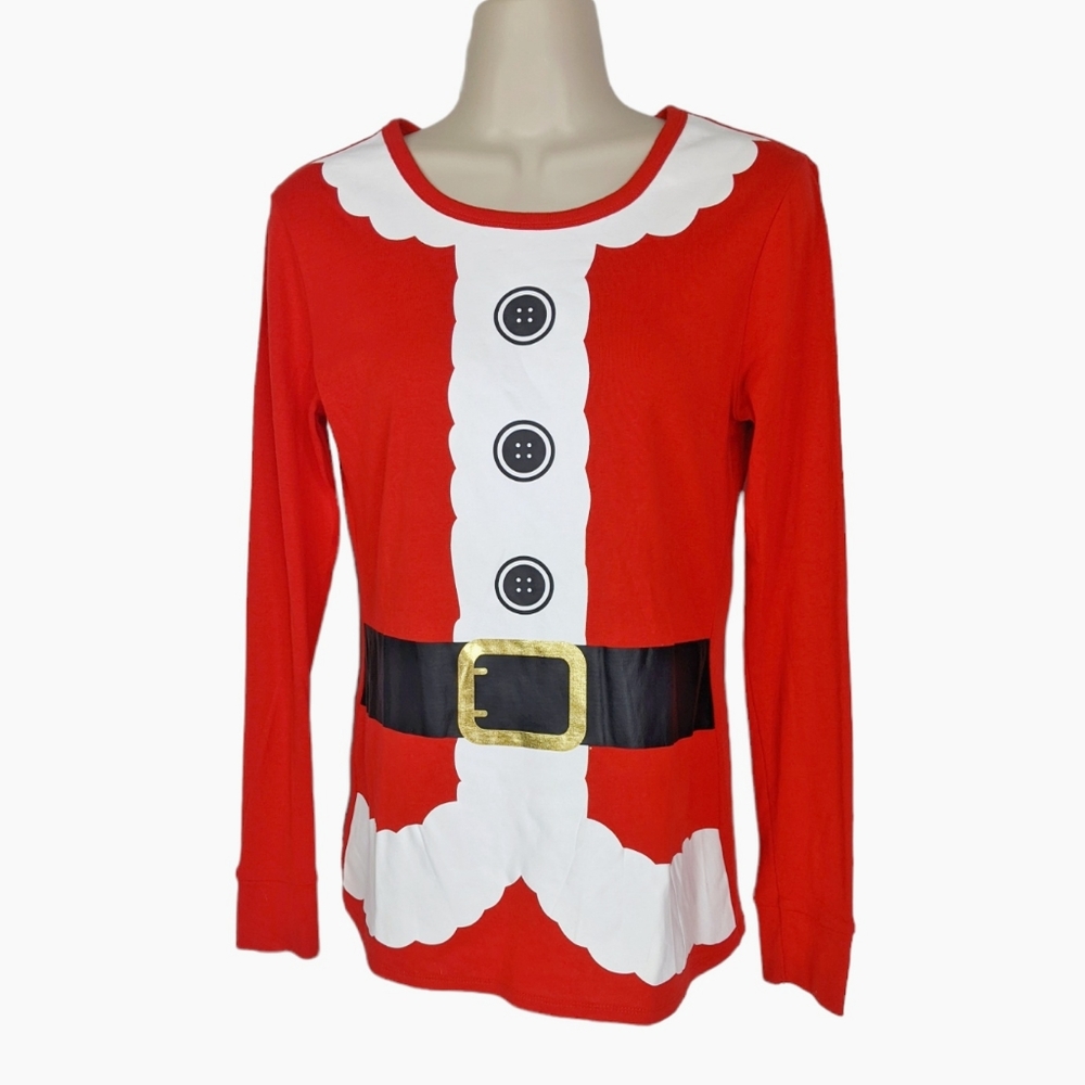 WONDERSHOP Santa's Helper Pajama Top Sz M